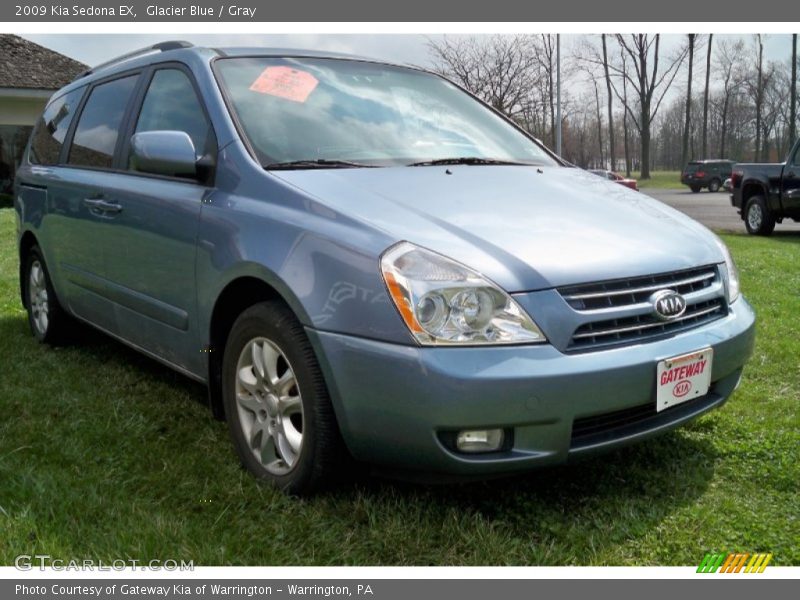 Glacier Blue / Gray 2009 Kia Sedona EX