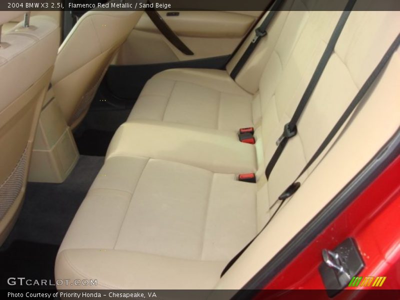Flamenco Red Metallic / Sand Beige 2004 BMW X3 2.5i