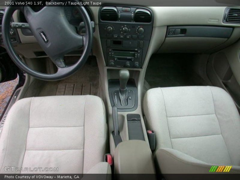 Blackberry / Taupe/Light Taupe 2001 Volvo S40 1.9T