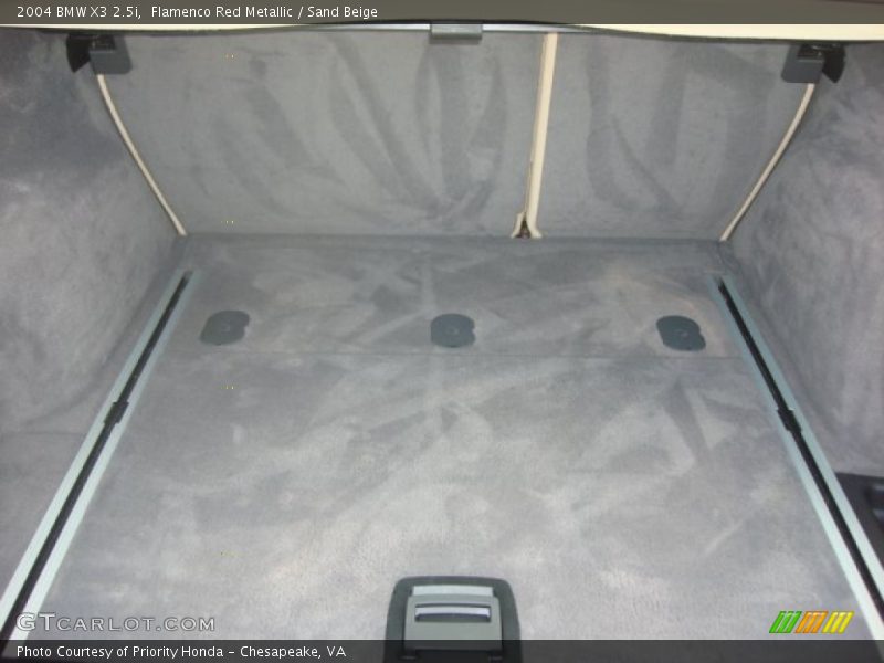 Flamenco Red Metallic / Sand Beige 2004 BMW X3 2.5i