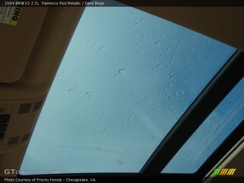 Flamenco Red Metallic / Sand Beige 2004 BMW X3 2.5i