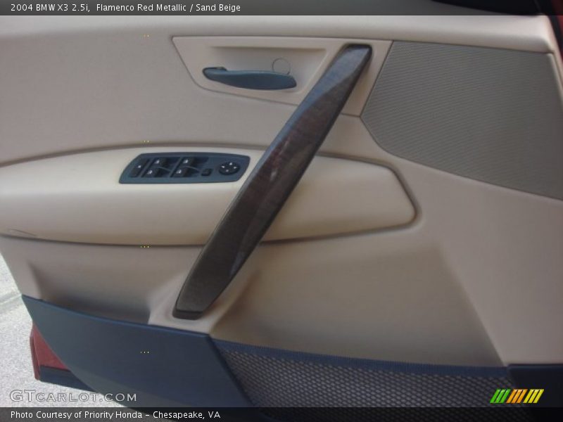 Flamenco Red Metallic / Sand Beige 2004 BMW X3 2.5i