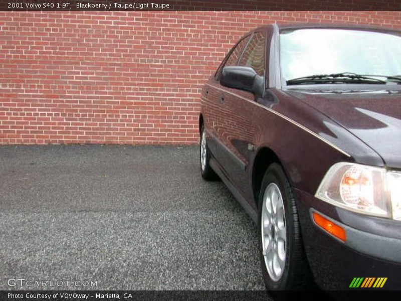 Blackberry / Taupe/Light Taupe 2001 Volvo S40 1.9T