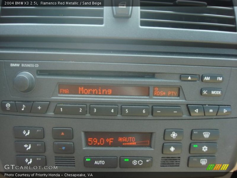 Flamenco Red Metallic / Sand Beige 2004 BMW X3 2.5i
