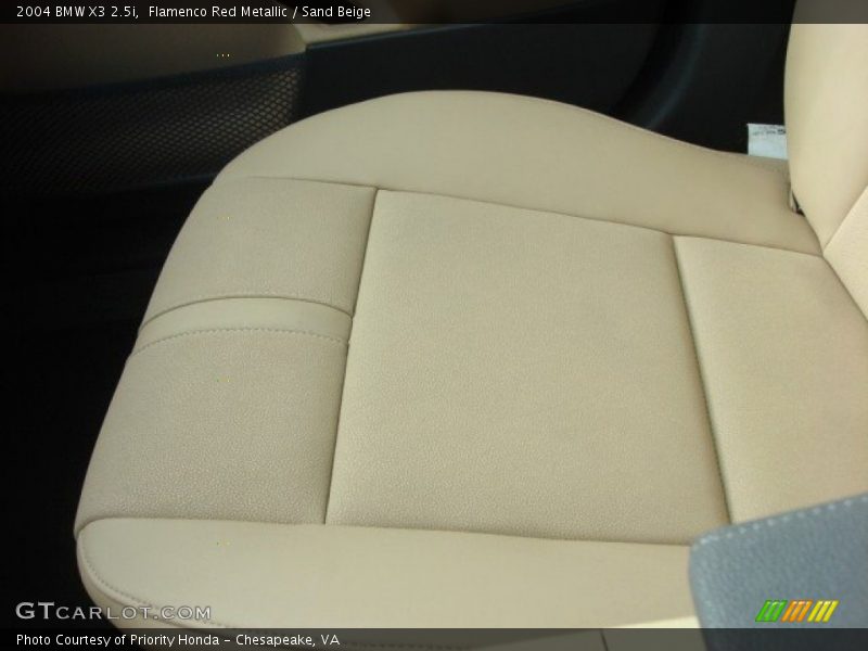 Flamenco Red Metallic / Sand Beige 2004 BMW X3 2.5i