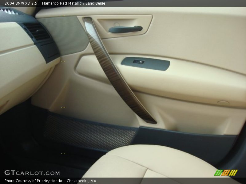 Flamenco Red Metallic / Sand Beige 2004 BMW X3 2.5i
