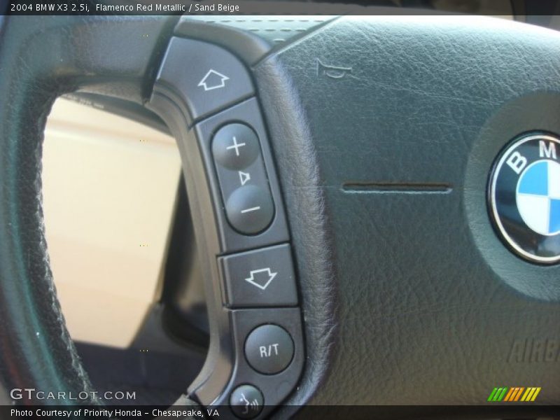 Flamenco Red Metallic / Sand Beige 2004 BMW X3 2.5i