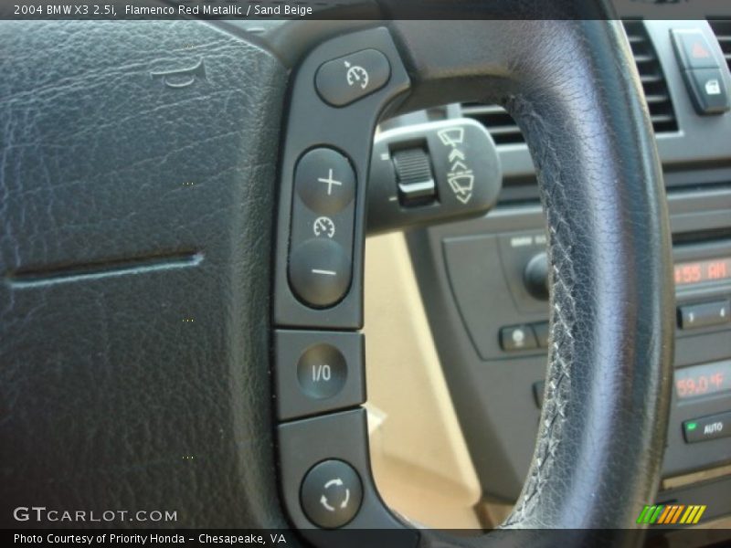 Flamenco Red Metallic / Sand Beige 2004 BMW X3 2.5i