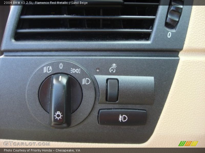 Flamenco Red Metallic / Sand Beige 2004 BMW X3 2.5i