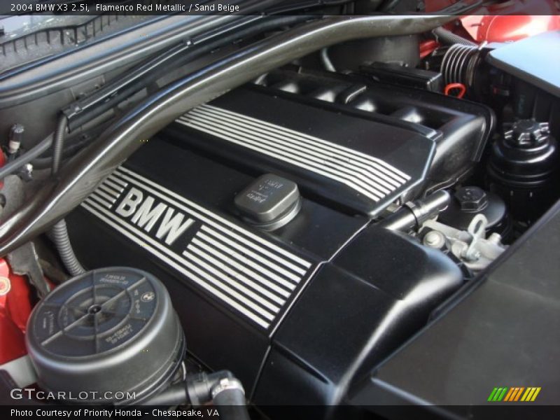 Flamenco Red Metallic / Sand Beige 2004 BMW X3 2.5i