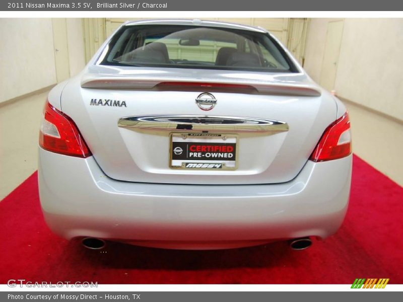 Brilliant Silver / Charcoal 2011 Nissan Maxima 3.5 SV