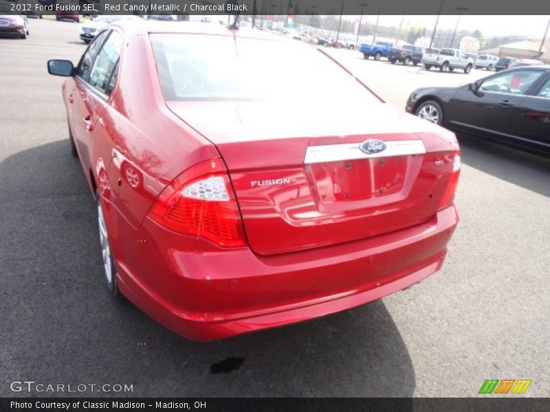 Red Candy Metallic / Charcoal Black 2012 Ford Fusion SEL