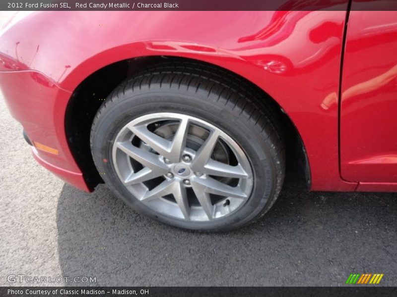 Red Candy Metallic / Charcoal Black 2012 Ford Fusion SEL