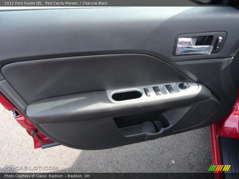 Red Candy Metallic / Charcoal Black 2012 Ford Fusion SEL