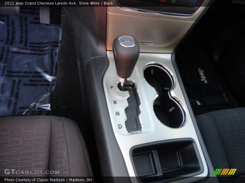 Stone White / Black 2012 Jeep Grand Cherokee Laredo 4x4
