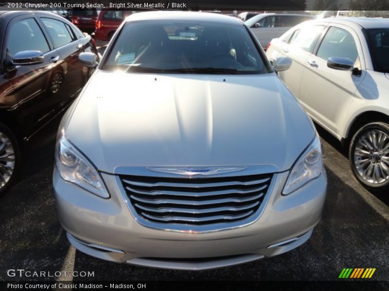 Bright Silver Metallic / Black 2012 Chrysler 200 Touring Sedan