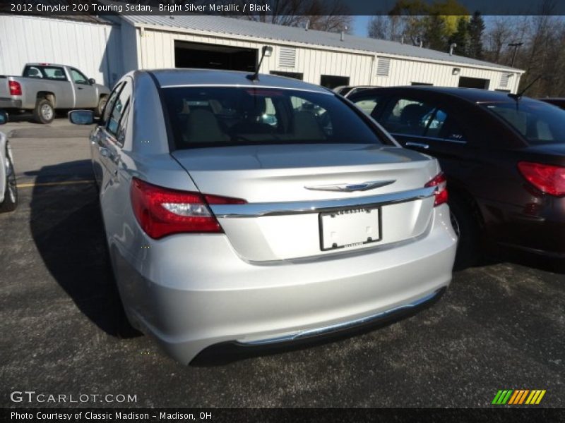 Bright Silver Metallic / Black 2012 Chrysler 200 Touring Sedan