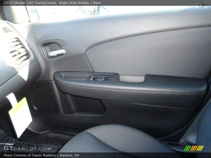 Bright Silver Metallic / Black 2012 Chrysler 200 Touring Sedan