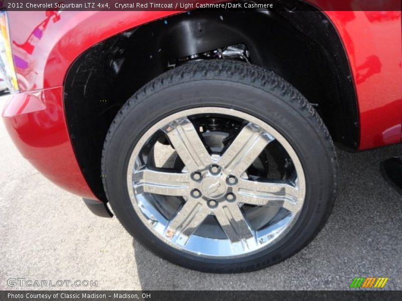 Crystal Red Tintcoat / Light Cashmere/Dark Cashmere 2012 Chevrolet Suburban LTZ 4x4