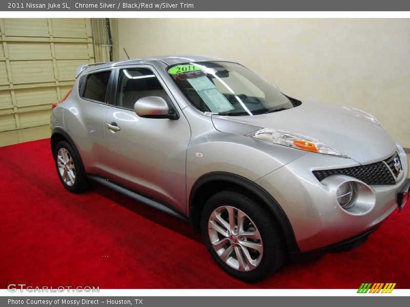 Chrome Silver / Black/Red w/Silver Trim 2011 Nissan Juke SL