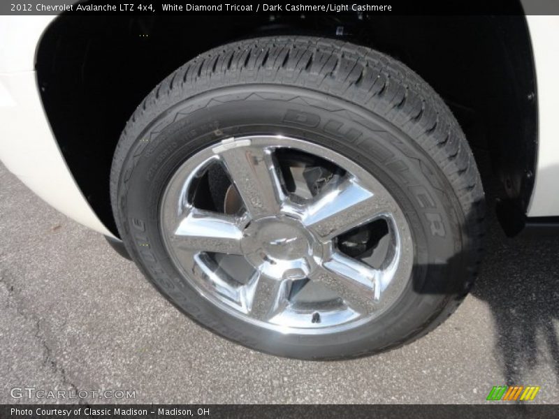 White Diamond Tricoat / Dark Cashmere/Light Cashmere 2012 Chevrolet Avalanche LTZ 4x4
