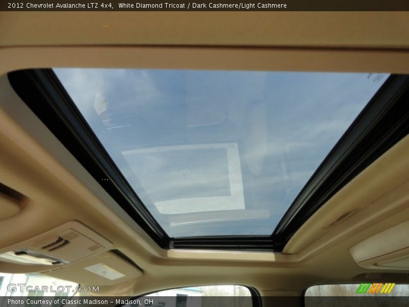 White Diamond Tricoat / Dark Cashmere/Light Cashmere 2012 Chevrolet Avalanche LTZ 4x4