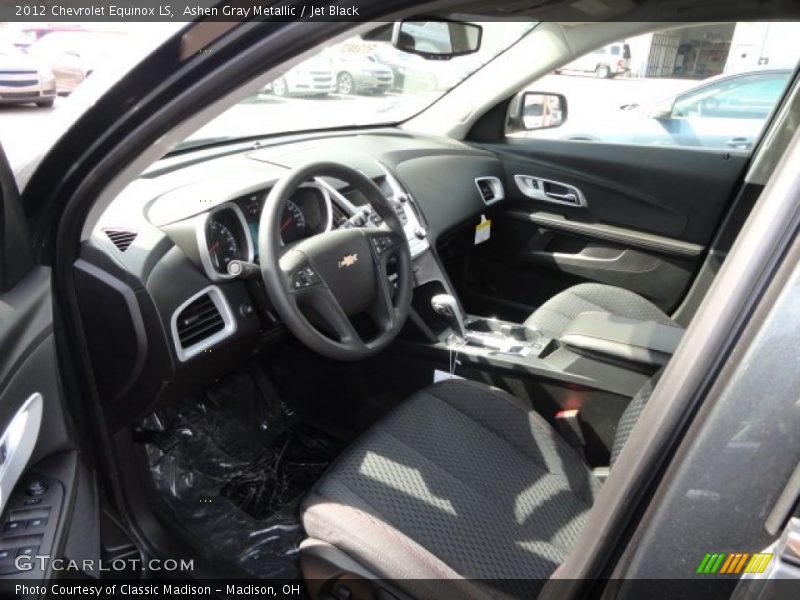 Ashen Gray Metallic / Jet Black 2012 Chevrolet Equinox LS