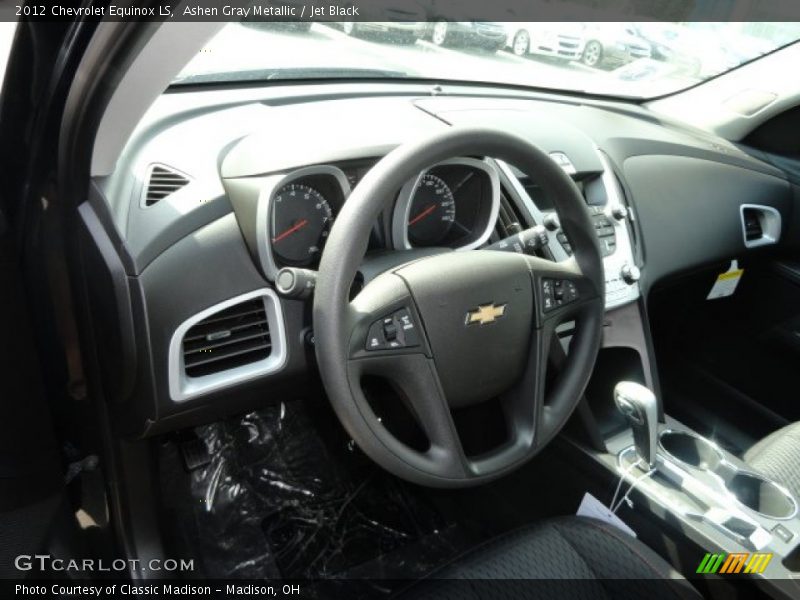 Ashen Gray Metallic / Jet Black 2012 Chevrolet Equinox LS
