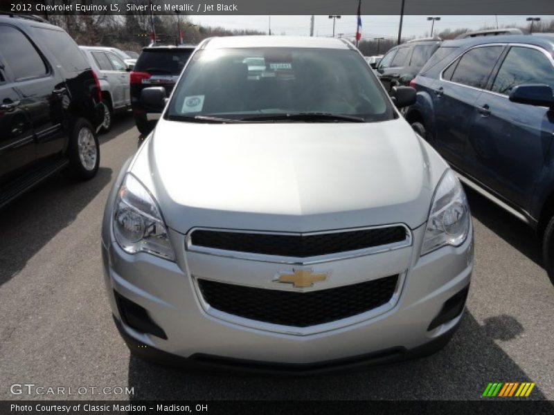 Silver Ice Metallic / Jet Black 2012 Chevrolet Equinox LS