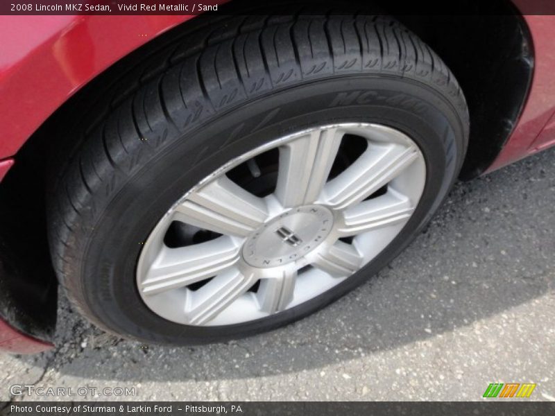 Vivid Red Metallic / Sand 2008 Lincoln MKZ Sedan