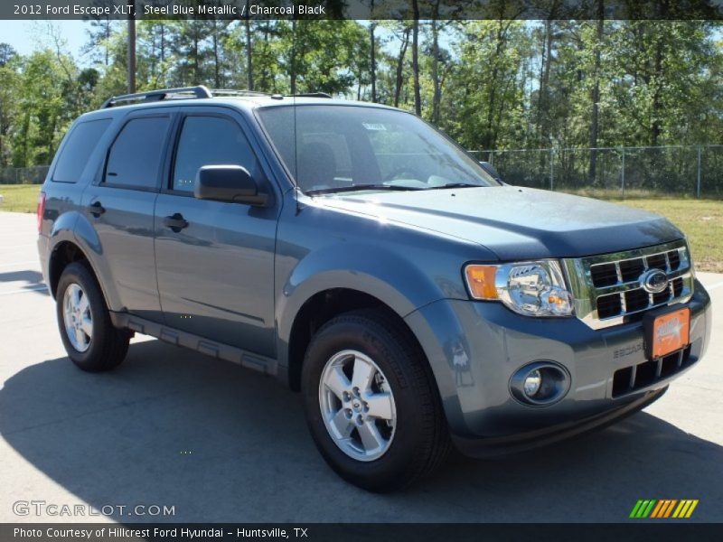 Steel Blue Metallic / Charcoal Black 2012 Ford Escape XLT