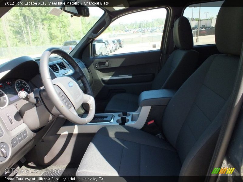 Steel Blue Metallic / Charcoal Black 2012 Ford Escape XLT
