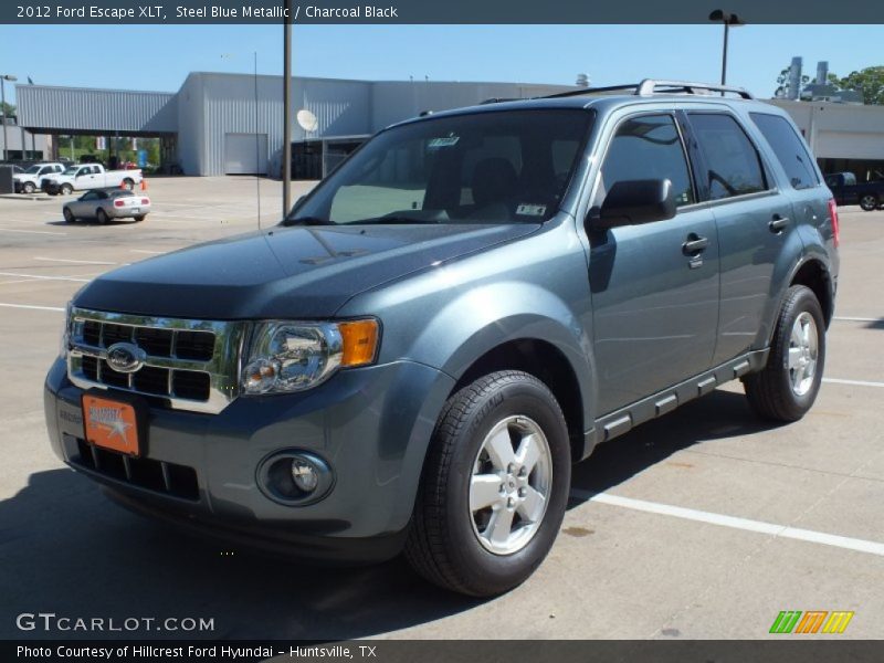 Steel Blue Metallic / Charcoal Black 2012 Ford Escape XLT