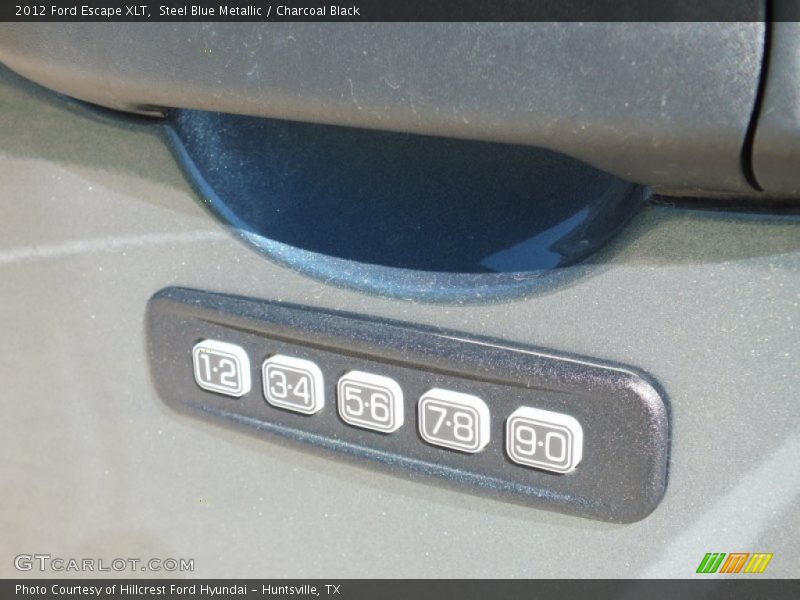 Steel Blue Metallic / Charcoal Black 2012 Ford Escape XLT