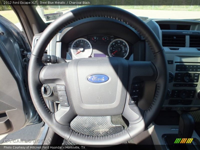 Steel Blue Metallic / Charcoal Black 2012 Ford Escape XLT