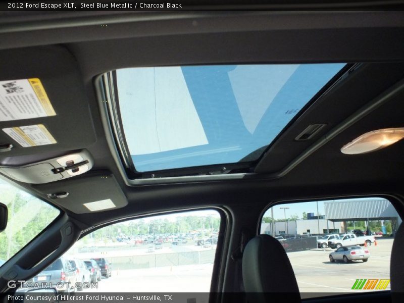 Steel Blue Metallic / Charcoal Black 2012 Ford Escape XLT