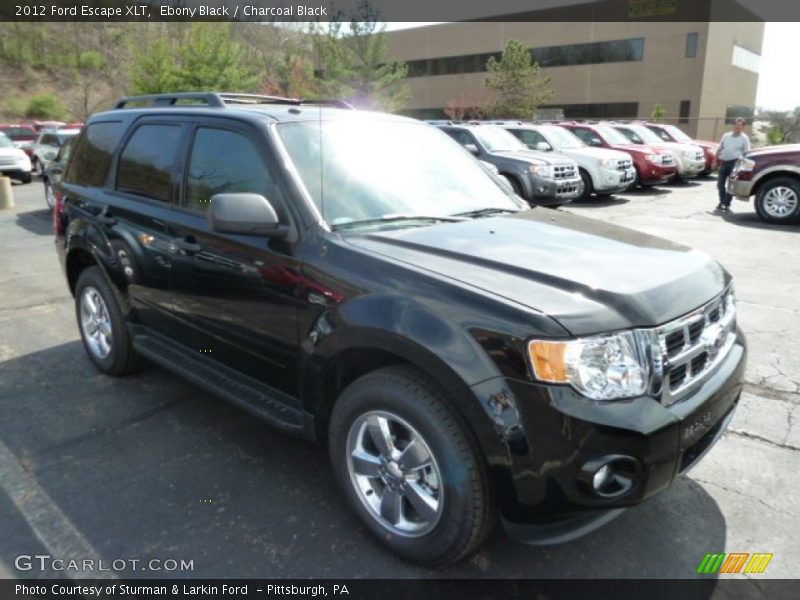Ebony Black / Charcoal Black 2012 Ford Escape XLT