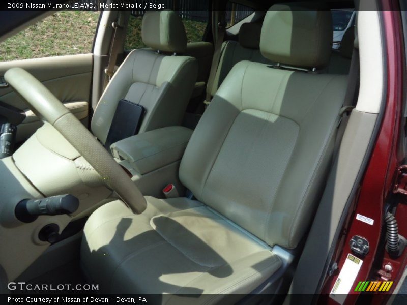 Merlot Metallic / Beige 2009 Nissan Murano LE AWD