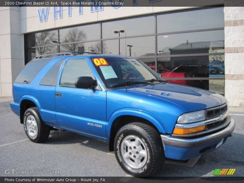 Space Blue Metallic / Graphite Gray 2000 Chevrolet Blazer LS 4x4