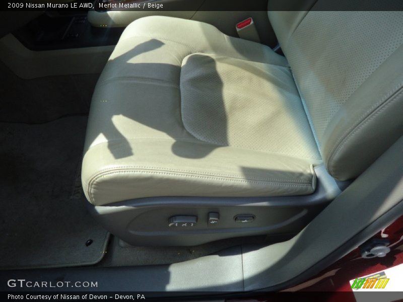 Merlot Metallic / Beige 2009 Nissan Murano LE AWD