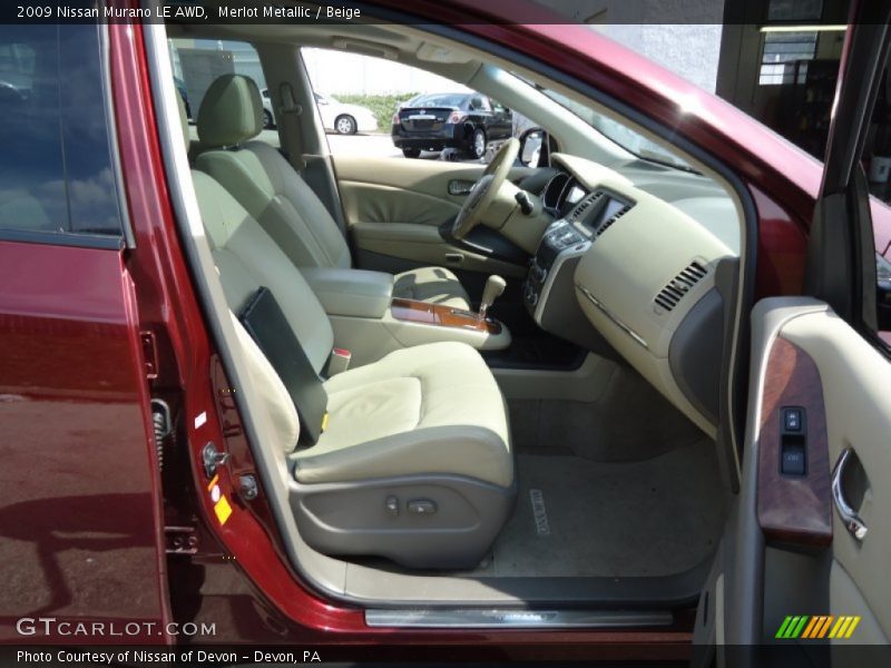 Merlot Metallic / Beige 2009 Nissan Murano LE AWD