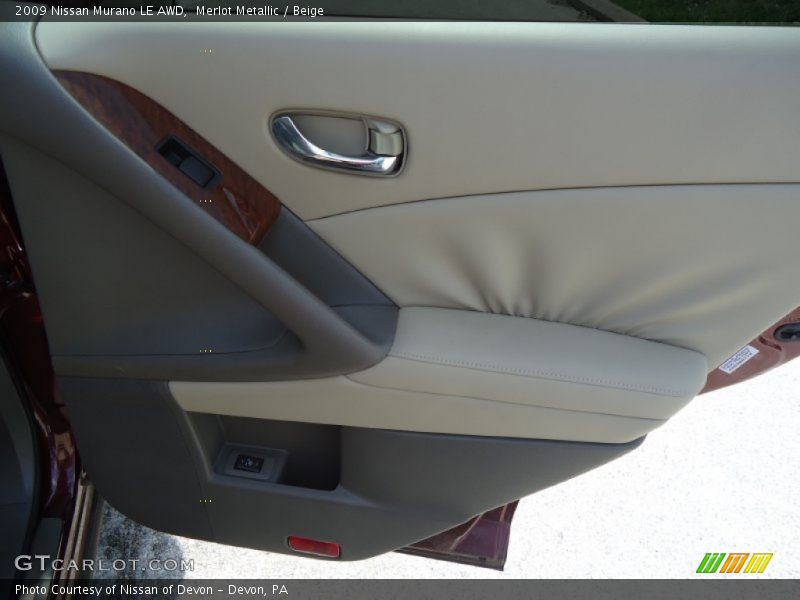 Merlot Metallic / Beige 2009 Nissan Murano LE AWD
