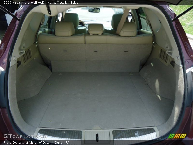 Merlot Metallic / Beige 2009 Nissan Murano LE AWD