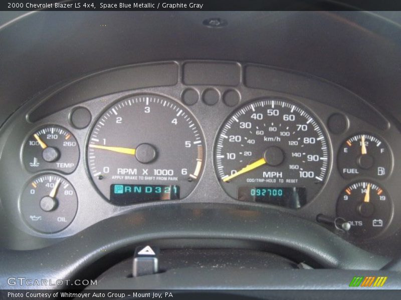  2000 Blazer LS 4x4 LS 4x4 Gauges