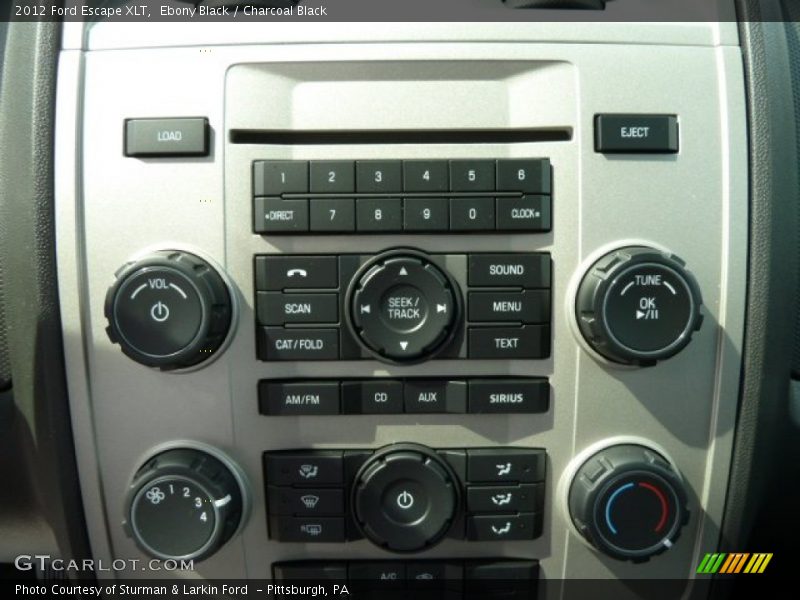 Ebony Black / Charcoal Black 2012 Ford Escape XLT