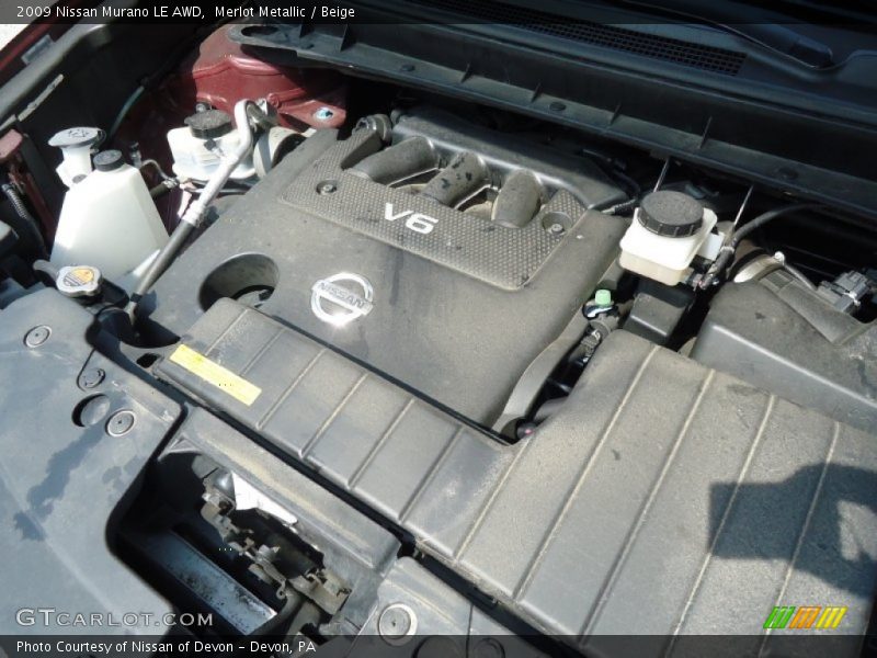 Merlot Metallic / Beige 2009 Nissan Murano LE AWD