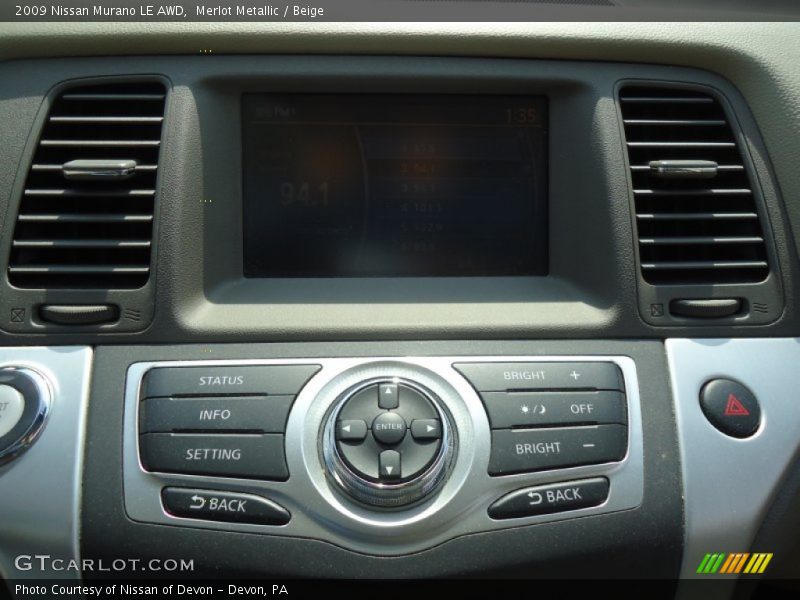 Merlot Metallic / Beige 2009 Nissan Murano LE AWD