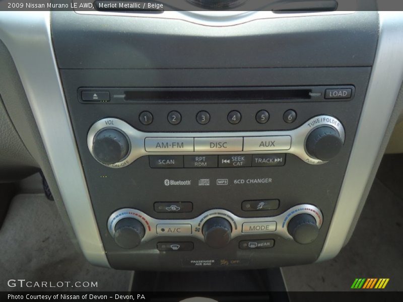 Merlot Metallic / Beige 2009 Nissan Murano LE AWD