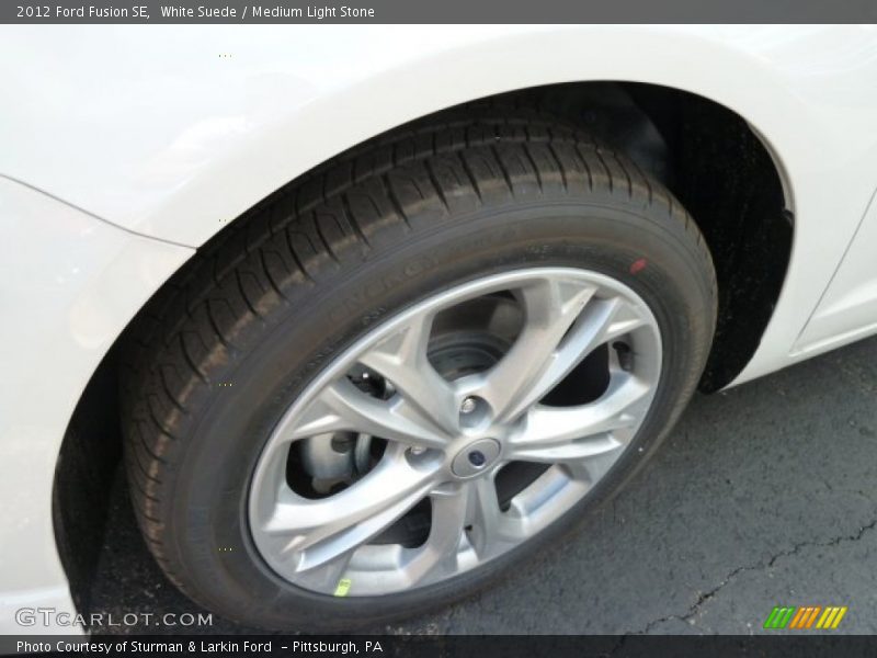 White Suede / Medium Light Stone 2012 Ford Fusion SE