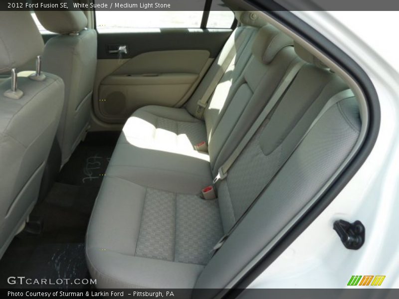 White Suede / Medium Light Stone 2012 Ford Fusion SE